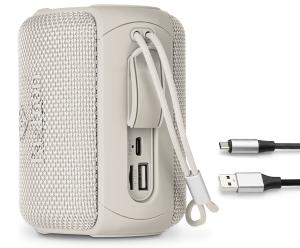Kompakt Bluetooth-hangszóró, krém és arany, 4. kép