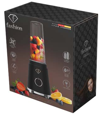 Smoothie-készítő 2 kulaccsal, fekete és rózsaarany, 2. kép