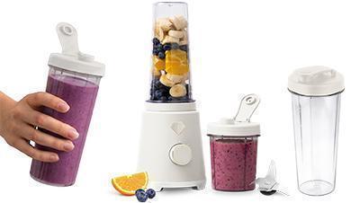 Smoothie-készítő 2 kulaccsal, krém és arany, 3. kép