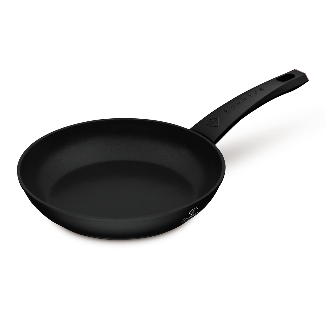 Tapadásmentes serpenyő, 24 cm, fekete és rózsaarany, kép 2