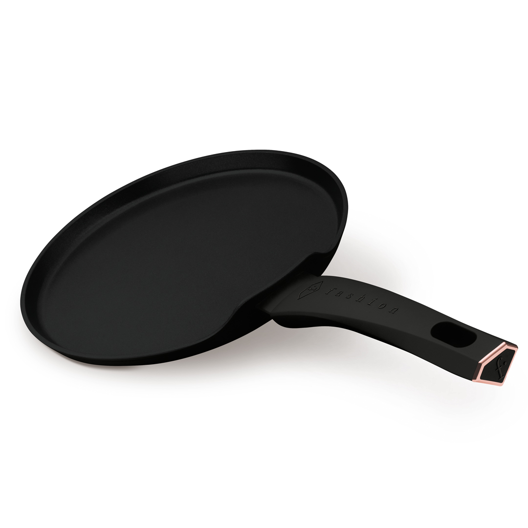 Antihaft-Crêpepfanne, 25 cm, Schwarz und Roségold, Bild 1