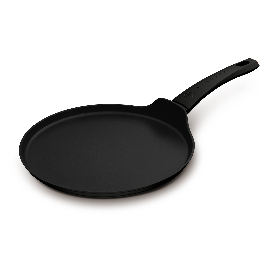 Tapadásmentes palacsintasütő, 25 cm, fekete és rózsaarany, kép 2