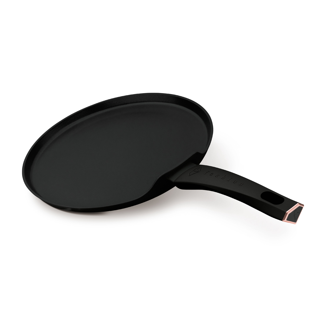 Antihaft-Crêpepfanne, 28 cm, Schwarz und Roségold, Bild 1