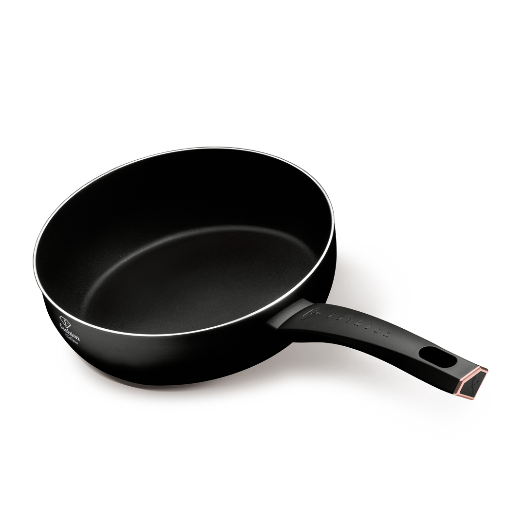 Doppelseitige Wendepfanne, 26 cm, Schwarz und Roségold, Bild 1