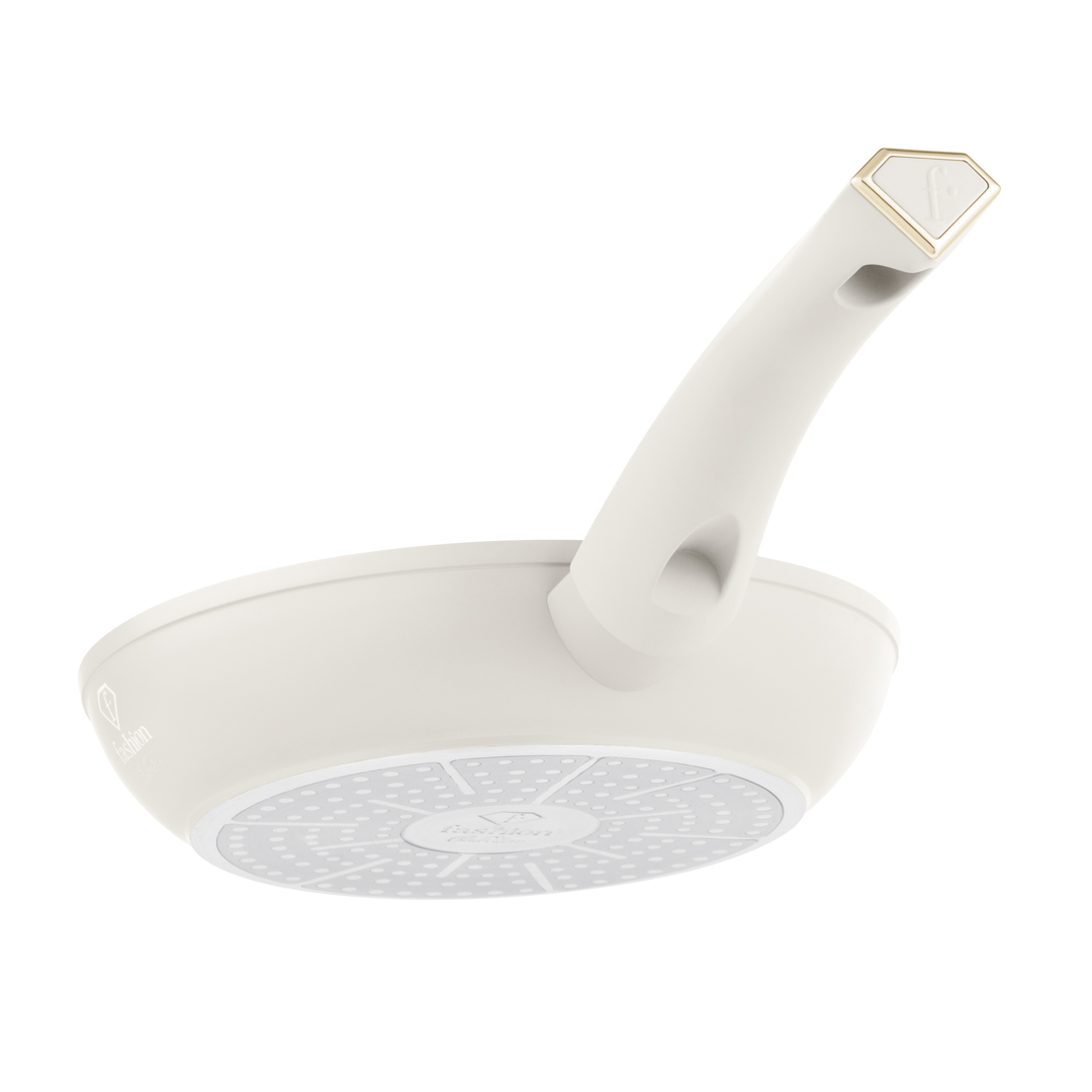 Antihaft-Bratpfanne, 20 cm, Creme und Gold, Bild 3