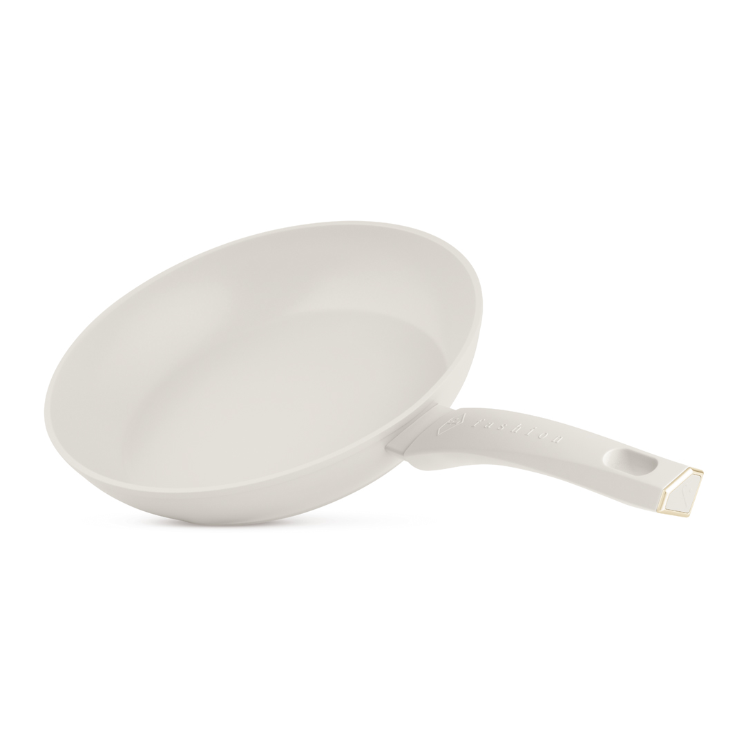 Antihaft-Bratpfanne, 28 cm, Creme und Gold, Bild 1