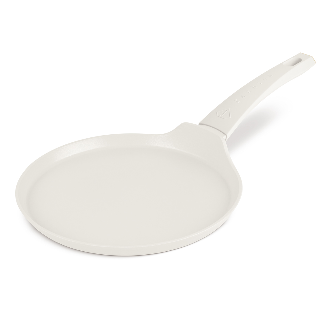 Crêpière antiadhésive, 25 cm, crème et or, photo 2