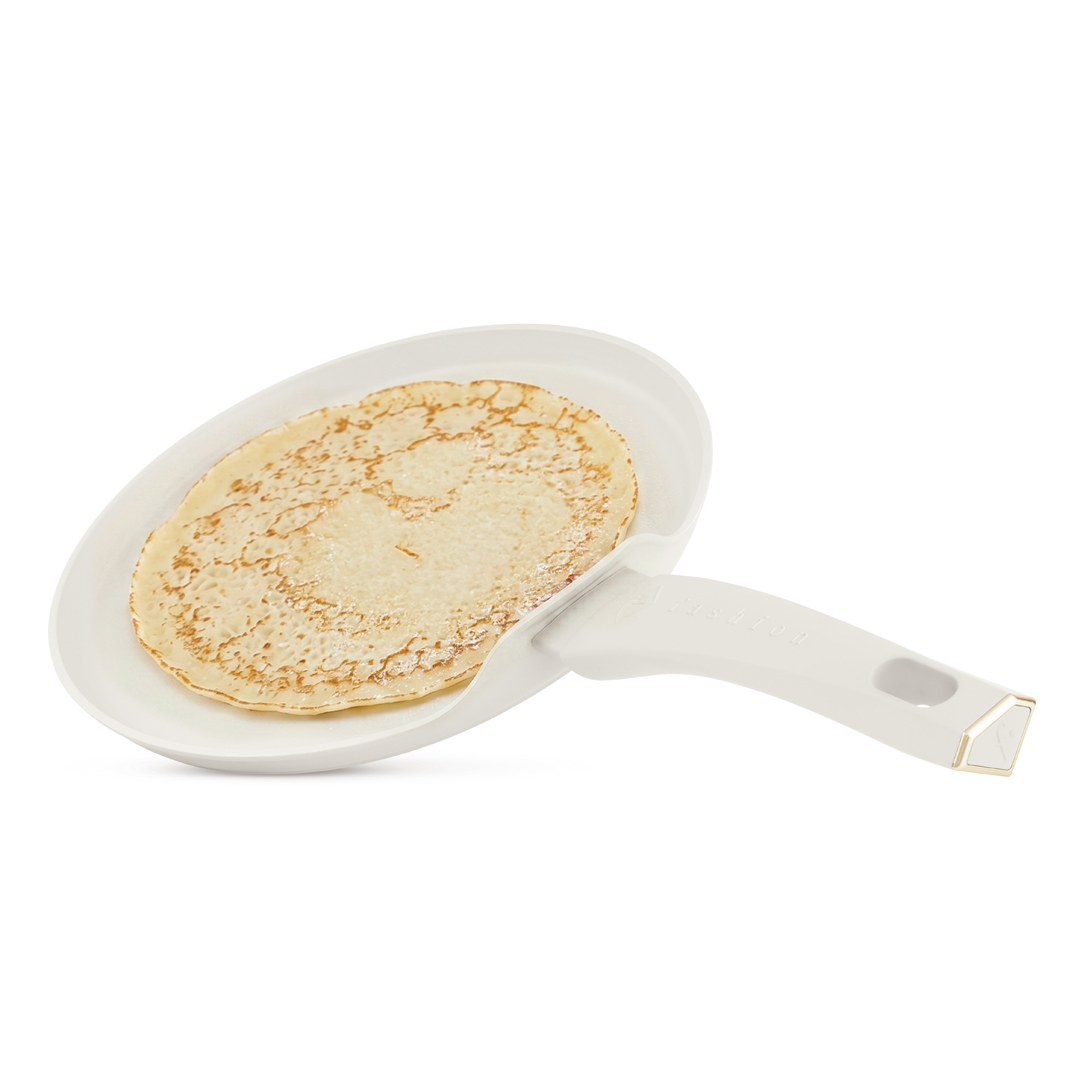 Crêpière antiadhésive, 25 cm, crème et or, photo 4