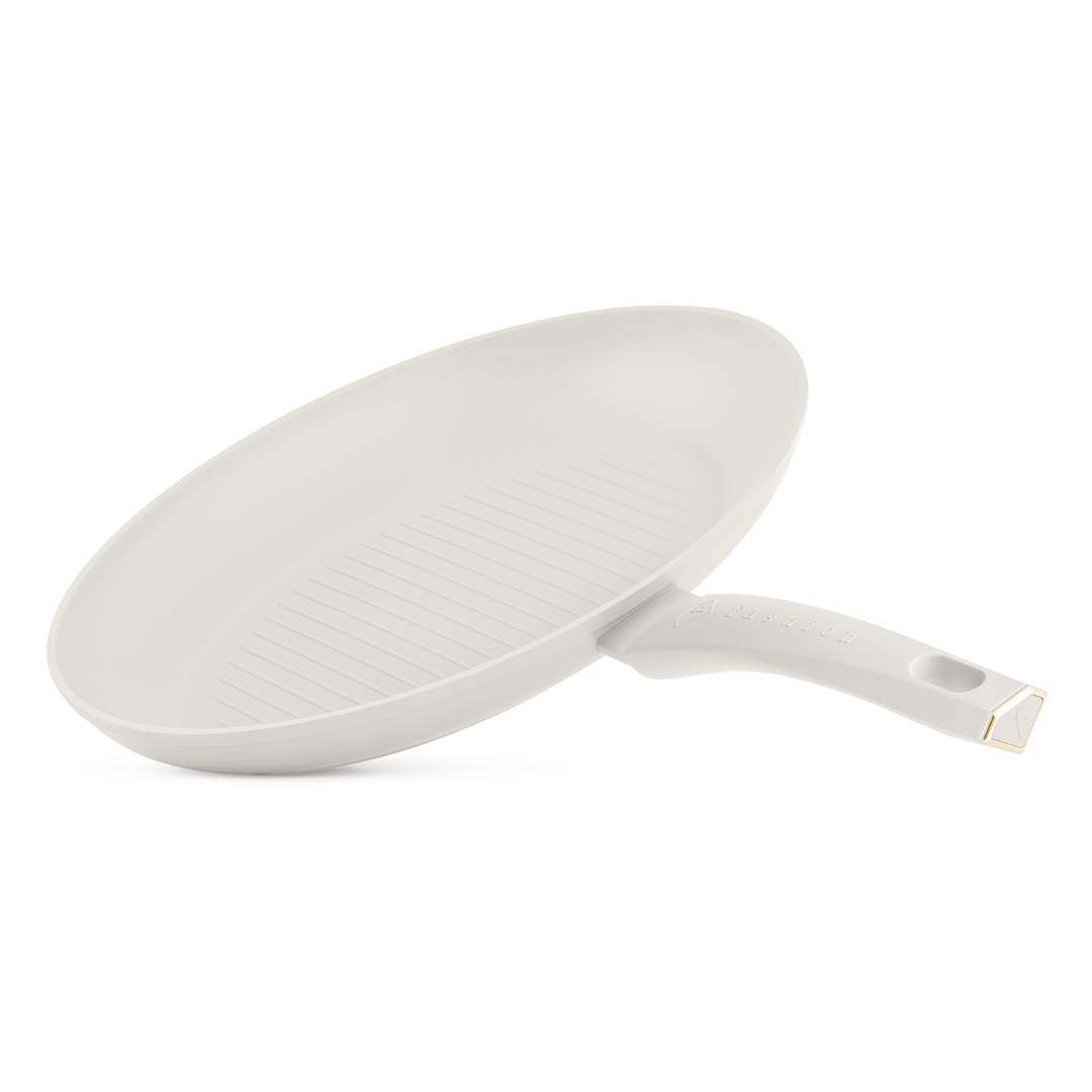 Fish pan, cream and gold, photo 1