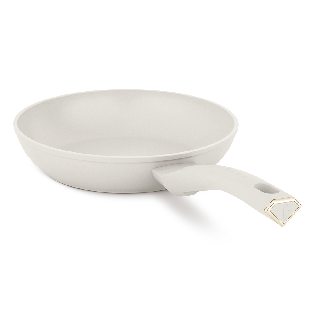 4-teiliges Pfannenset mit Grillpfanne, 20, 24 und 28 cm, Creme und Gold, Bild 3