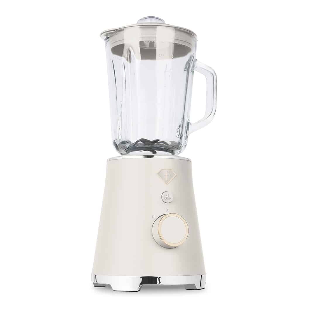 Blender kielichowy ze szklanym dzbankiem, 1,5 l (Kremowy ze złotem). Zdjęcie produktu na jasnym tle.
