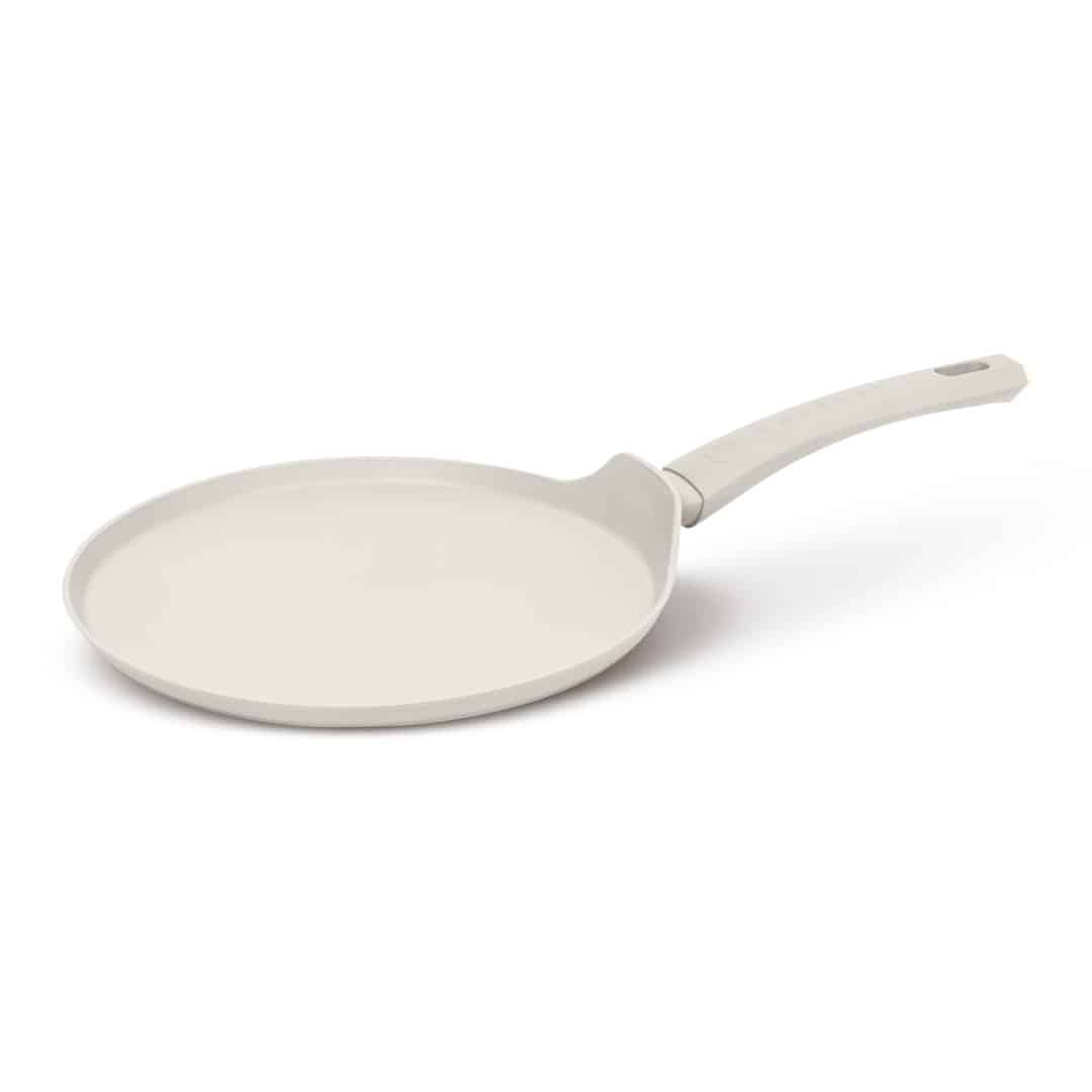 Tapadásmentes palacsintasütő, 28 cm (Krém, arany). Termékfotó világos háttéren.