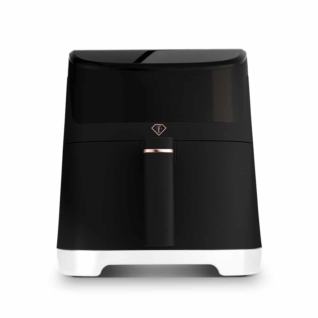 Digitális légsütő, 6 l (Fekete, rozéarany). A termék elölnézetből.